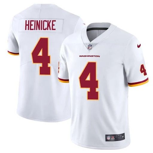 Men Washington Redskins #4 Taylor Heinicke Nike White Vapor Limited NFL Jersey->washington redskins->NFL Jersey